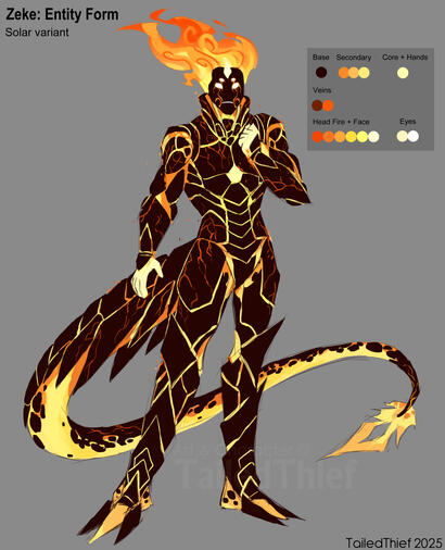 My OC Zeke in her Entity form.