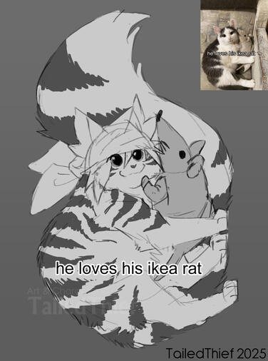 Meme redraw of my OC Ark.