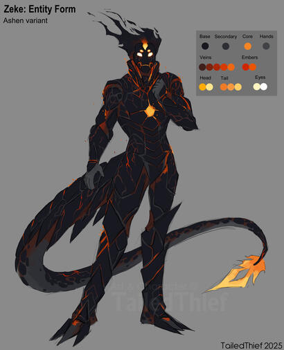 My OC Zeke in her Entity form.